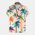 thumbnail image 5 of Mens Hawaiian Shirt Short Sleeve Button Down Shirts Tropical Floral Summer Beach Shirts,S-3XL, 5 of 6