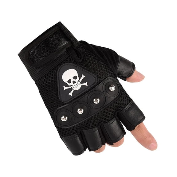 Fingerless Male Antiskid Sunscreen Breathable Wear-resistant Riding Gloves ,Flexible and Comfortable