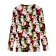 thumbnail image 5 of Pntutb Casual Mujer Cuello en V Verano Sexy Estampado Regular Mujer Manga larga top Pntutb Pntutb-2865, 5 of 5