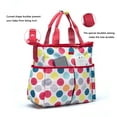 thumbnail image 4 of Vedustute Baby Diaper Bag for Hospital Large Capacity Mommy Diaper Bags tote with Holders for Stroller & Wipeable Diaper Changing Pad, Red, 4 of 5