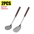 thumbnail image 1 of Juego de utensilios de cocina, espátula para pizza, filete, sartén para freír huevos, pescado, cuchara para sopa con mango de madera, 1 of 6