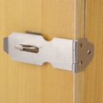 thumbnail image 3 of 4 Pcs Boucle en Acier Inoxydable Cadenas Pliant à 90° Anti-Vol pour Porte, 3 of 8