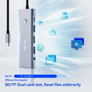Docking Station for Dell/HP/Lenovo/Mac Laptop, USB C Laptop Docking Station Dual Monitor, 9 in 1 USB C Hub Multiport Adapter with HDMI/USB/PD/SD/TF