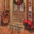 thumbnail image 4 of asddcavvf 1PCS Christmas Decoration Doormat Farmhouse Happy Doormat Christmas Doormat Indoor 1PC Floor Mat Entrance Rug Holiday Mat Christmas Tan Throw Blankets Fuzzy Soft Blankets Small Rug for Class, 4 of 8
