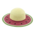 thumbnail image 1 of GOOHOCHY Sombrero de paja de verano para adultos, sombrero de playa de ala ancha, sombrero de paja con protección UV para exteriores., 1 of 8