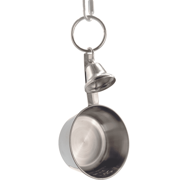 1057 Beak Ringer M&M Bird Toys - Shiny Tough Stainless Steel Noisy Toy, perfect for grabbing fun for Large Pets