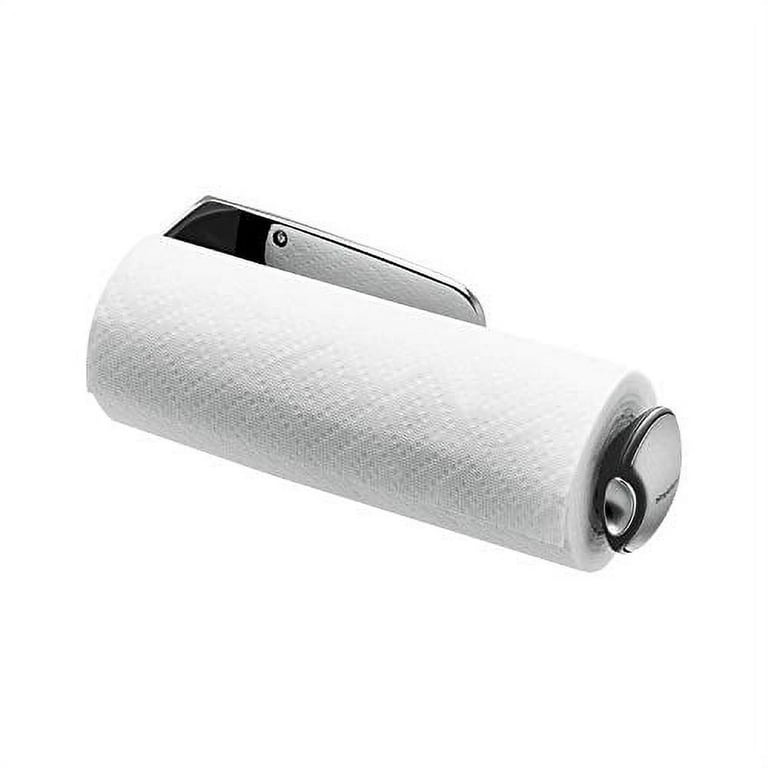 simpletome ONE HAND TEAR Paper Towel Holder Under Cabinet Silver