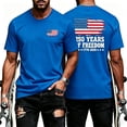 thumbnail image 2 of 4th of July Shirts for Men 2026 Independence Day Short Sleeve Crewneck Patriotic Shirt America Flag Graphic Tee Shirts, 2 of 5