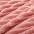 thumbnail image 6 of SEDONA HOUSE Jacquard Flannel Throw Blanket Microfiber Throw Blanket Twin Size, Pink, 60x80inch, 6 of 8