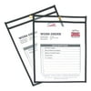 C-Line Shop Ticket Holders, Stitched, Both Sides Clear, 75", 9 x 12, 25/BX