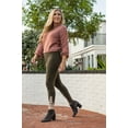 thumbnail image 2 of Womens High Waist Cotton Ankle Length Lace Leggings, 2 of 3