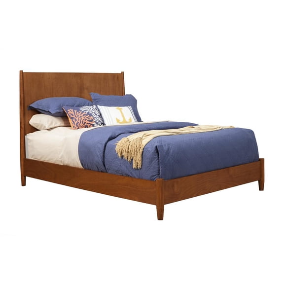 Brown Solid and Manufactured Wood King Bed
