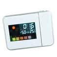 thumbnail image 4 of Reloj despertador digital con proyección, innovador y silencioso, con termómetro e higrómetro para interiores y dormitorios., 4 of 14