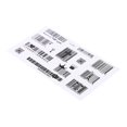 thumbnail image 4 of Código de barras Body Art Tattoo Stickers Impermeable Temporal Arm Decals Decor (B) JShteea  Cuidado Belleza, 4 of 8