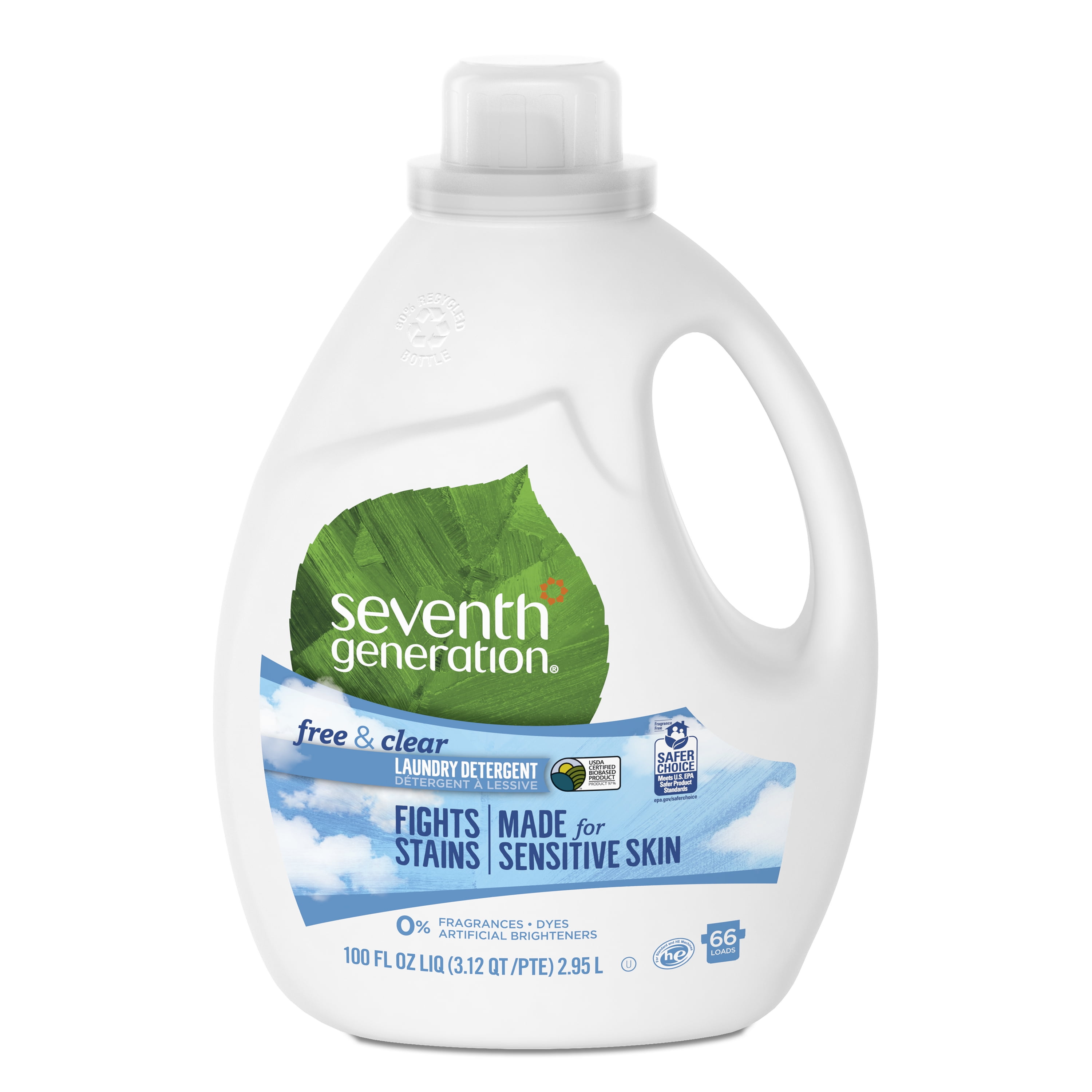Seventh Generation Free & Clear Liquid Laundry Detergent 100 oz