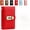Red, variant on A6 Savings Notebook with Lock, Money Budget Binder Journal for Cash