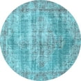 thumbnail image 1 of Ahgly Company Indoor Round Persian Light Blue Traditional Area Rugs, 6' Round, 1 of 4