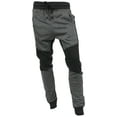 thumbnail image 2 of Ma Croix Mens Slim Fit Jogger Pants with Multi Designs Hip Hop Stripe Color Block Zipper Accent Pockets, 2 of 4