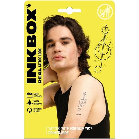 Inkbox Temporary Tattoos, Music, 1 Pack