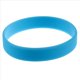 thumbnail image 3 of 6X Brazalete de Puno Munequera Pulsera de Elasticidad de Moda de Goma de Silicona Azul, 3 of 4