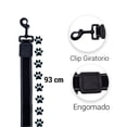 thumbnail image 2 of Correa Para Perro Negro Bandas Laterales Reflejantes Grande Importadora La Merced Ergonómico Altamente Resistente, 2 of 3