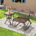 thumbnail image 3 of Costway 2PCS Patio Rocking Chair Art Scroll Rocker Dossier Accoudoirs Cuivre Antique, 3 of 10