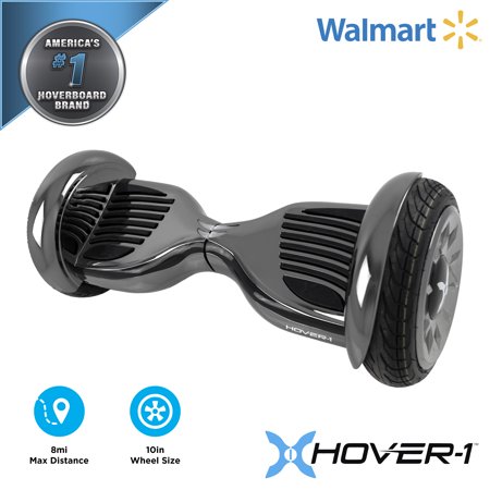 Hover-1 Titan UL Certified Electric Hoverboard w/ 6.5 Wheels, LED Lights, Bluetooth Speaker, and App Connectivity - Gunmetal