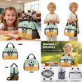 thumbnail image 5 of Xoenoiee Soccer Ice Cream Drip Print Boys Girls School Bag Set 4 Pcs Backpack with Lunch Box Pencil Case Water Bottle Sleeve, Middle School Student Bookbag Casual Daypack with Adjustable Strap, 5 of 7