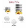 thumbnail image 7 of Sunflowers Kitchen Dish Towels for Drying Dishes Set of 4, Black White Check Sunshine Buffalo Bee Waffle Weave Microfiber Hand Tea Bathroom Towels Quick Dry & Absorbent Towel 12x12, 7 of 7