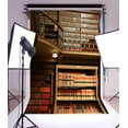 thumbnail image 2 of GreenDecor Photography Bookshelf Backdrop 5x7ft Retro Interior Design Books Lamp Children Kids Photographic Background Portraits Shooting Props, 2 of 5