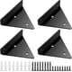 thumbnail image 1 of 4 Pcs Floating Shelf Brackets, Heavy Duty Hidden Floating Shelves Brackets, 4 x 3 Inches T, 1 of 5