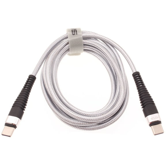 6ft PD Cable Type-C to USB-C Charger Cord Power Wire Sync Braided Fast L4X for Samsung Galaxy Tab A 10.1 (2019),View 2 (2019),S9,Plus,S8 Plus,S20,Plus,S10 Plus,Z Flip,XCover FieldPro