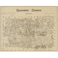 thumbnail image 2 of Gast 32x26 Black Ornate Wood Framed with Double Matting Museum Art Print Titled - Gillespie Texas Landowner - Gast 1879, 2 of 4