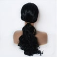 thumbnail image 5 of Wig with Bangs, Wigs for Women, Center Parted Big Long Curly Wig Fluffly Long Hair In Europe And The United States Africans Chemical Fiber Headgears, 5 of 9