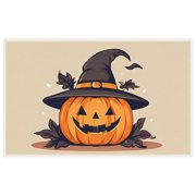 Halloween Aesthetic Doormats for House Patio Entryway - 19.7x31.5inch Cute Cartoon Anti-slip Indoor Door Mats Multifunctional Simple Lines Doormats Outdoor Entrance