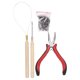 thumbnail image 4 of Cuentas De Extensión Del Cabello, Bucles De Extensión De Cabello Seguros, Para Extensiones De Cabello De Plumas En Casa, 4 of 7