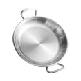 thumbnail image 3 of Miangastore Stainless Steel Food Plate Double Handle Snack Bowl Fried Chicken Serving Tray, 3 of 9