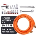 thumbnail image 2 of WYNNsky 3/8" X 25ft PVC Air Compressor Hose Kit with 17 Piece Air Tool and Air Compressor Accessories Kit, 2 of 8