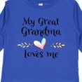 thumbnail image 4 of Inktastic My Great Grandma Loves Me Heart Great Grandchild Boys or Girls Long Sleeve Toddler T-Shirt, 4 of 5
