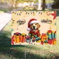 thumbnail image 4 of Merry Christmas Santa Golden Retriever Scarf Twinkling Lights Xmas Holiday Yard Sign Goldens Dog Lover Gifts Idea Outdoor Home Lawn Garden Porch Decor - 00022, 4 of 5