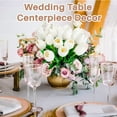 thumbnail image 4 of 10 Multicolor Tulips Artificial Flowers - Fake Tulips Real Touch Flowers Artificial Tulips That Look Real Realistic Faux Plastic Flowers Bouquet Arrangements for Home Dining Table Decoration, 4 of 5