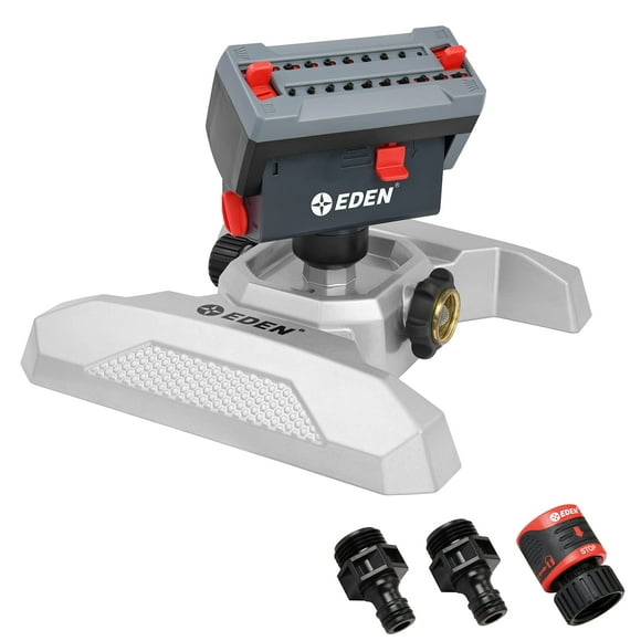 Aspersor de Riego Eden 94127 Ajustable 4 Vías con 20 Boquillas