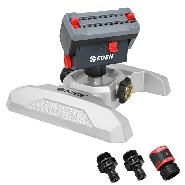 Aspersor de Riego Eden 94127 Ajustable 4 Vías con 20 Boquillas