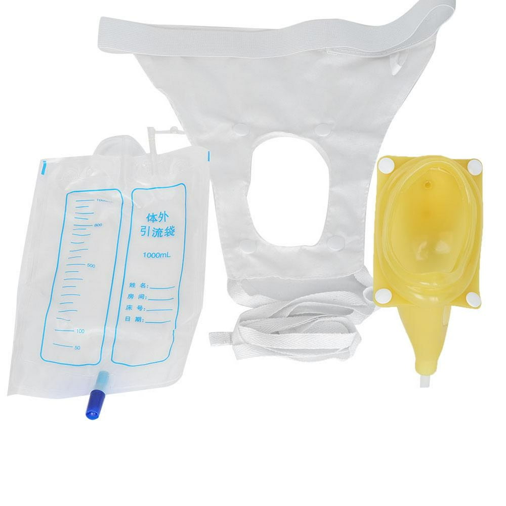 OTVIAP Silicone Urine Collector Bag Adults Urinal with Urine Catheter
