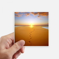 thumbnail image 1 of Footprint Sunset Silk Road Camel Desert Sticker Square Waterproof Stickers Wallpaper Car Decal, 1 of 1