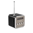 thumbnail image 1 of Minialtavoz inalámbrico portátil para exteriores con pantalla LED y radio para viajes al aire libre (negro), 1 of 7