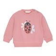 thumbnail image 1 of Minymo Long-Sleeve Sweatshirt - Ladybug on Strawberry Pink (Newborn), 1 of 3