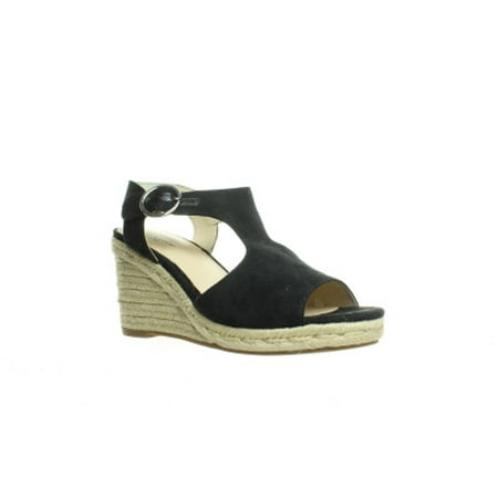 

LifeStride Womens TERSA Black Espadrille Heels Black 8.5 New