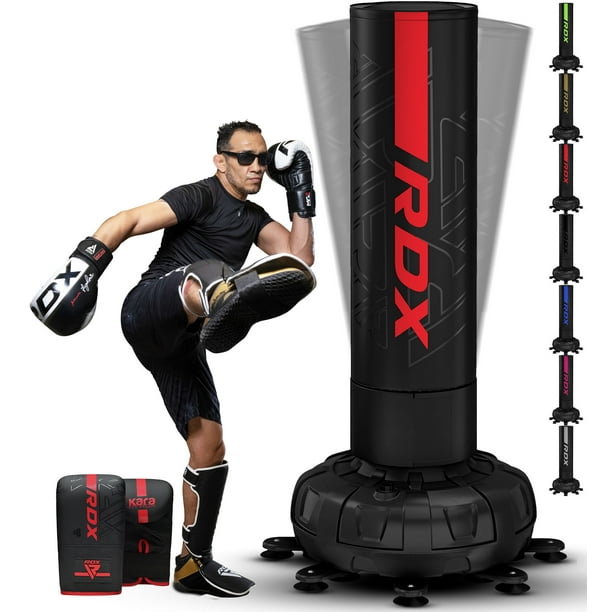 RDX Freestanding Punching Bag with Gloves, 73" 6ft XXL Heavy Duty Adult Pedestal Bag,17 Suction