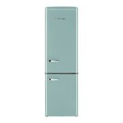 Unique Appliances Classic Retro 22" 9 cu ft Bottom Freezer Refrigerator, Ocean Mist Turquoise